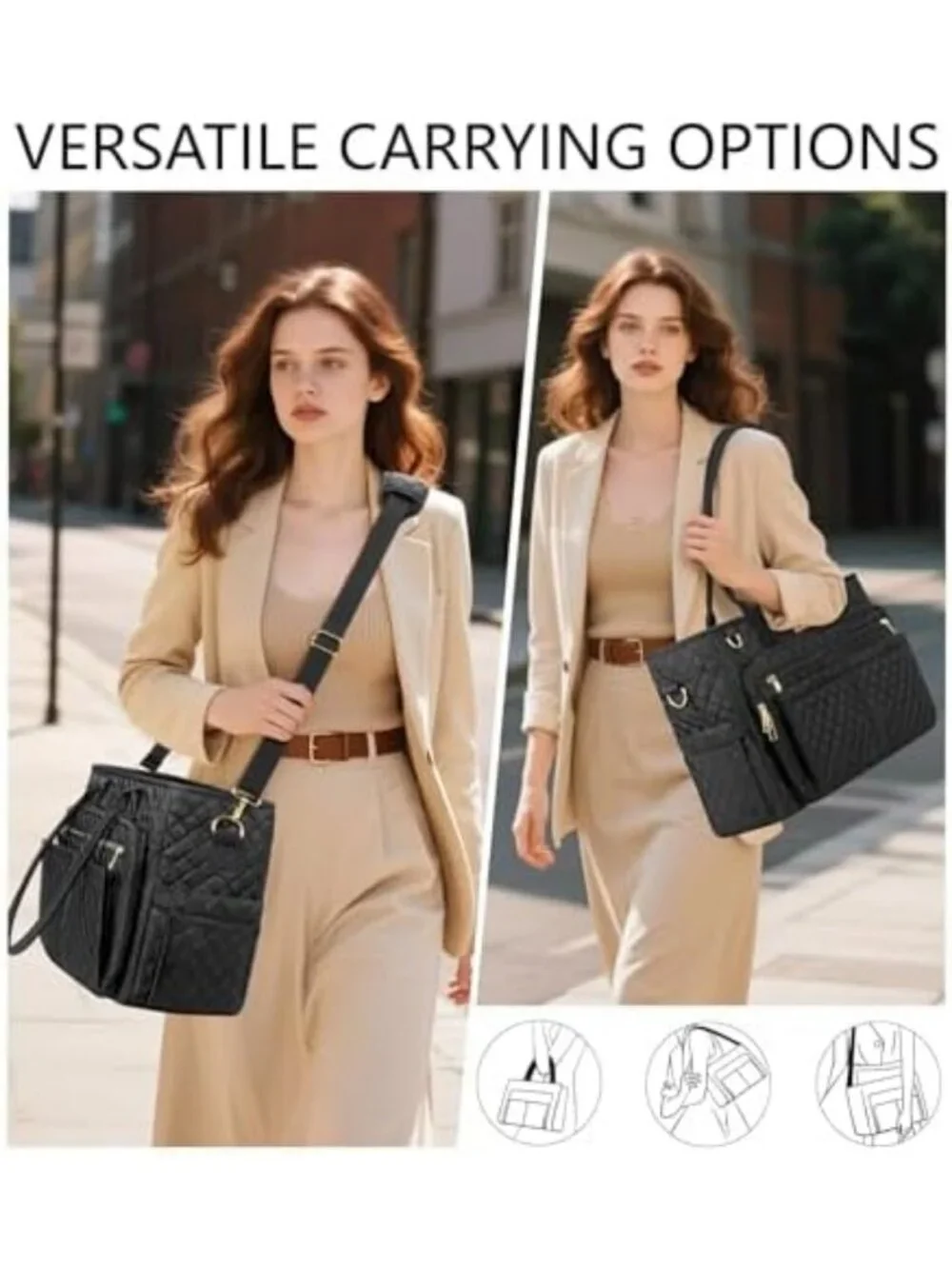 Stylish Teacher Tote Bag for Women, 15.6